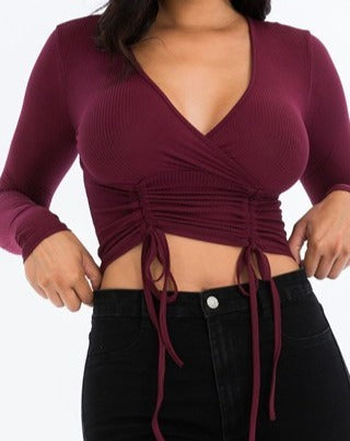 Ribbed Knit Crop Top