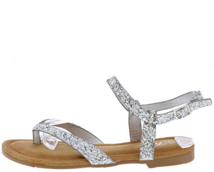 Silver Glitter Sandles