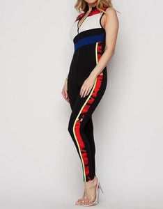 Sleeveless Zipper Front Jumpsuit