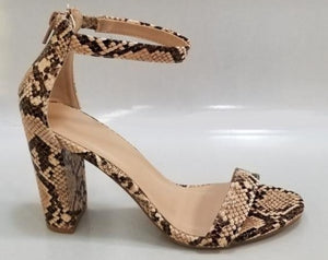 Snake Print Heels