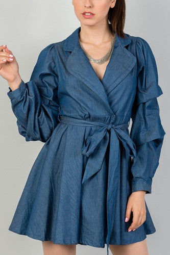 Long Sleeve Denim Dress